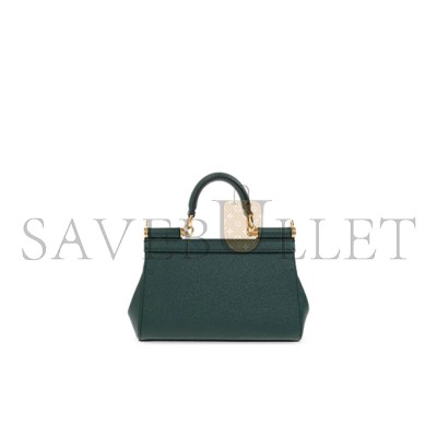 DOLCE & GABBANA WOMEN'S GREEN SMALL SICILY TOTE BAG (19*13*6cm) 